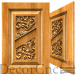 Різьблений дерев'яний фасад для меблів No3